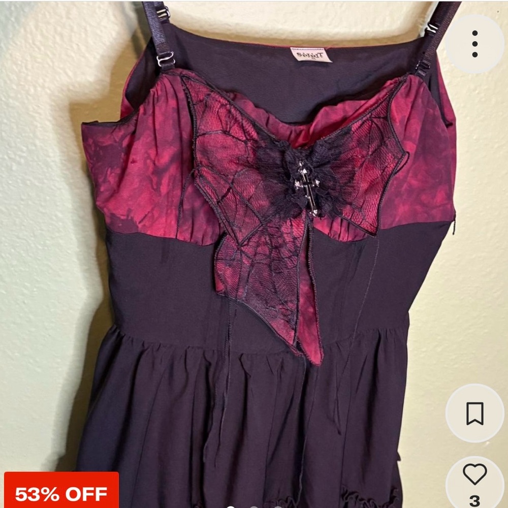 Spirit Black and Pink Camisole Top